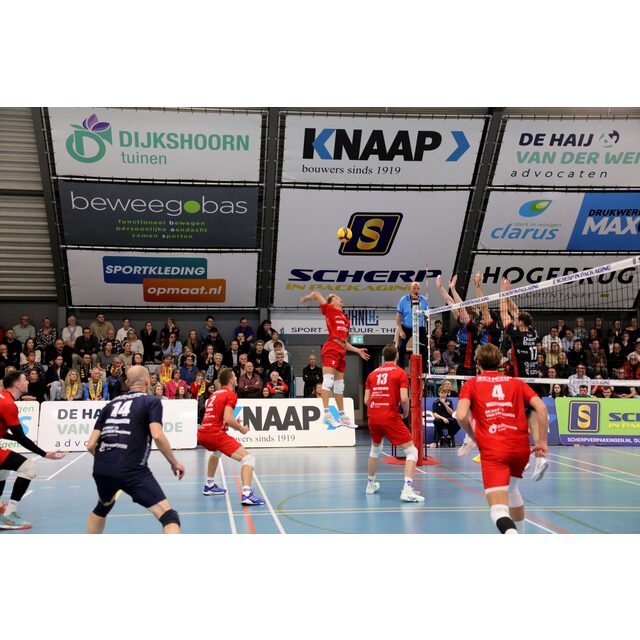 Sliedrecht en PDK winnen krakers in openingsronde Eredivisie Mannen
